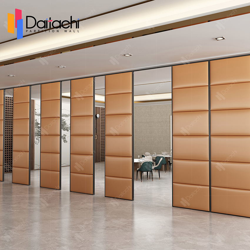 leather folding partition wall