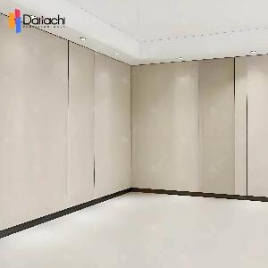 L-shaped Off-white Movable Partition Wall at Feixiang Art Center L-shaped Off-white Movable Partition Wall at Feixiang Art Center