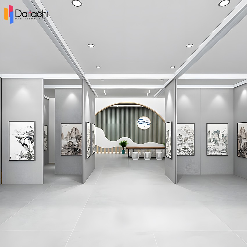 Acoustic Operable Wall Exhibition Room Divider For Art Gallery