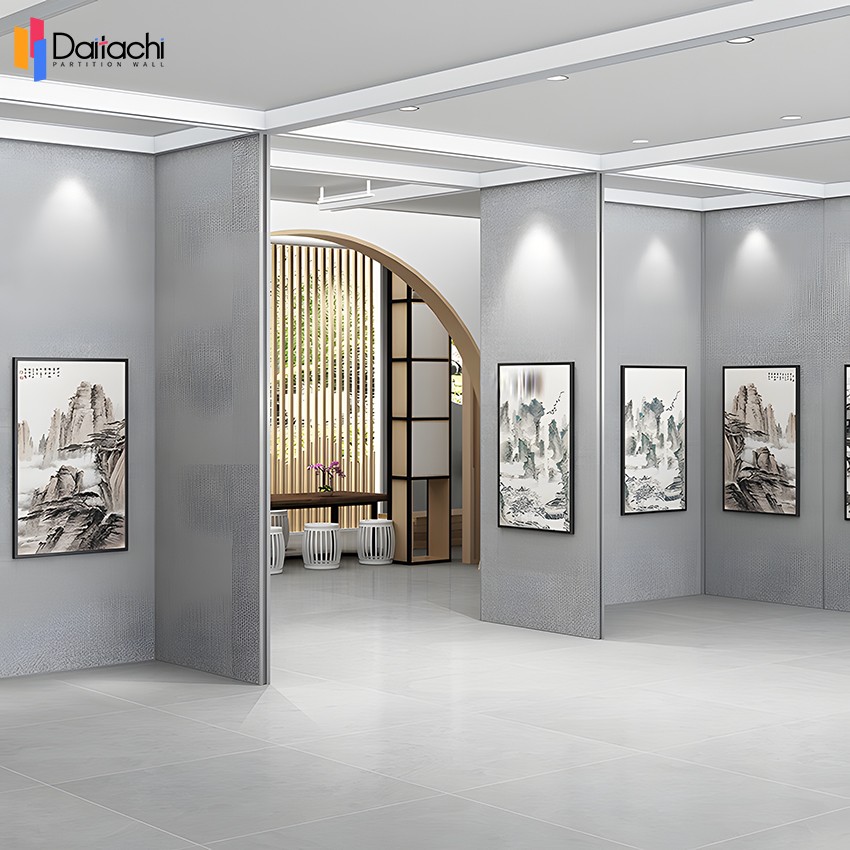 Acoustic Operable Wall Exhibition Room Divider For Art Gallery