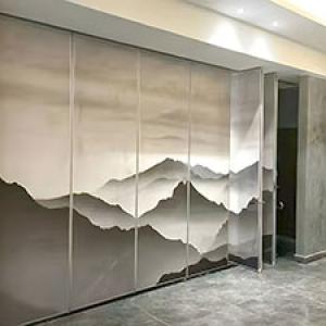 Artistic Folding Movable Partition Wall with Door