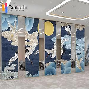 Cranes Paint Customized Movable Partition Walls for Restaurant Dining Room