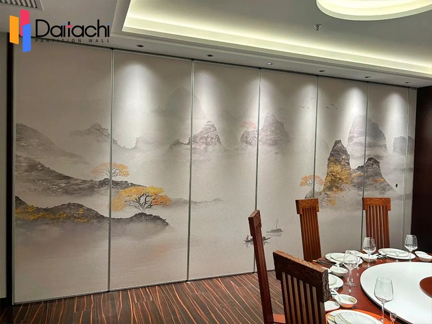 Hotel Ballroom Banquet Hall Wooden Movable Partition Sliding Wall