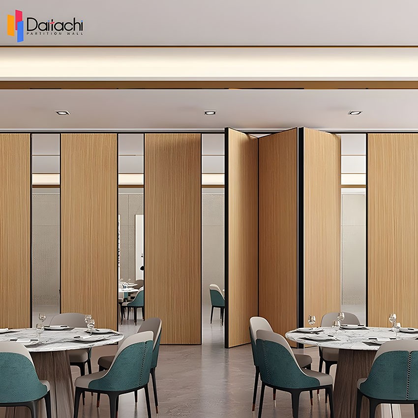 Wooden Movable Partition Wall For Restaurant Ballroom Banquet Hall Dining Hall