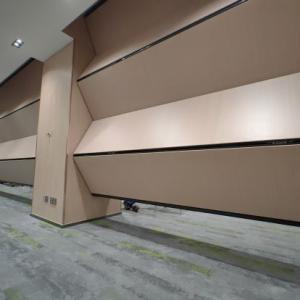 Folding acoustic wall partitions